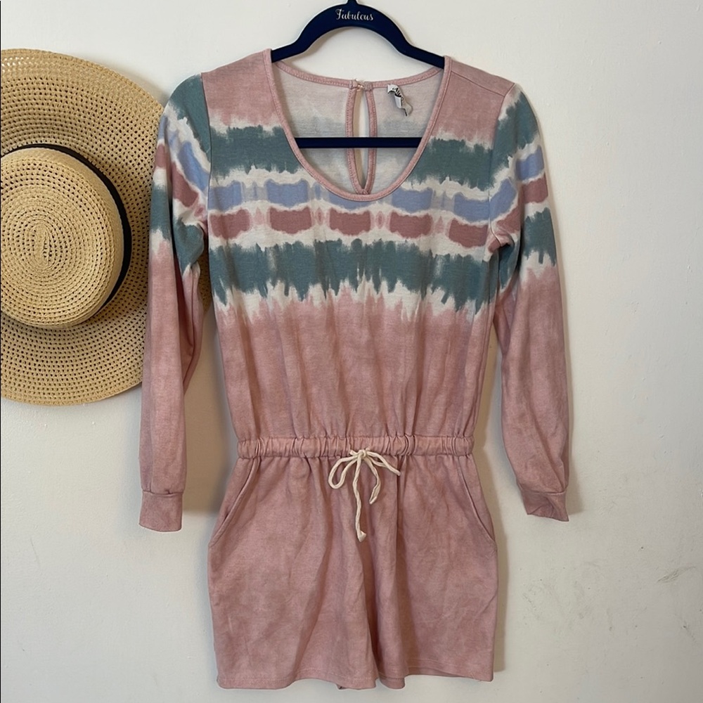 AUW | Women’s Pink Tie-Dye Jumpsuit Size Medium